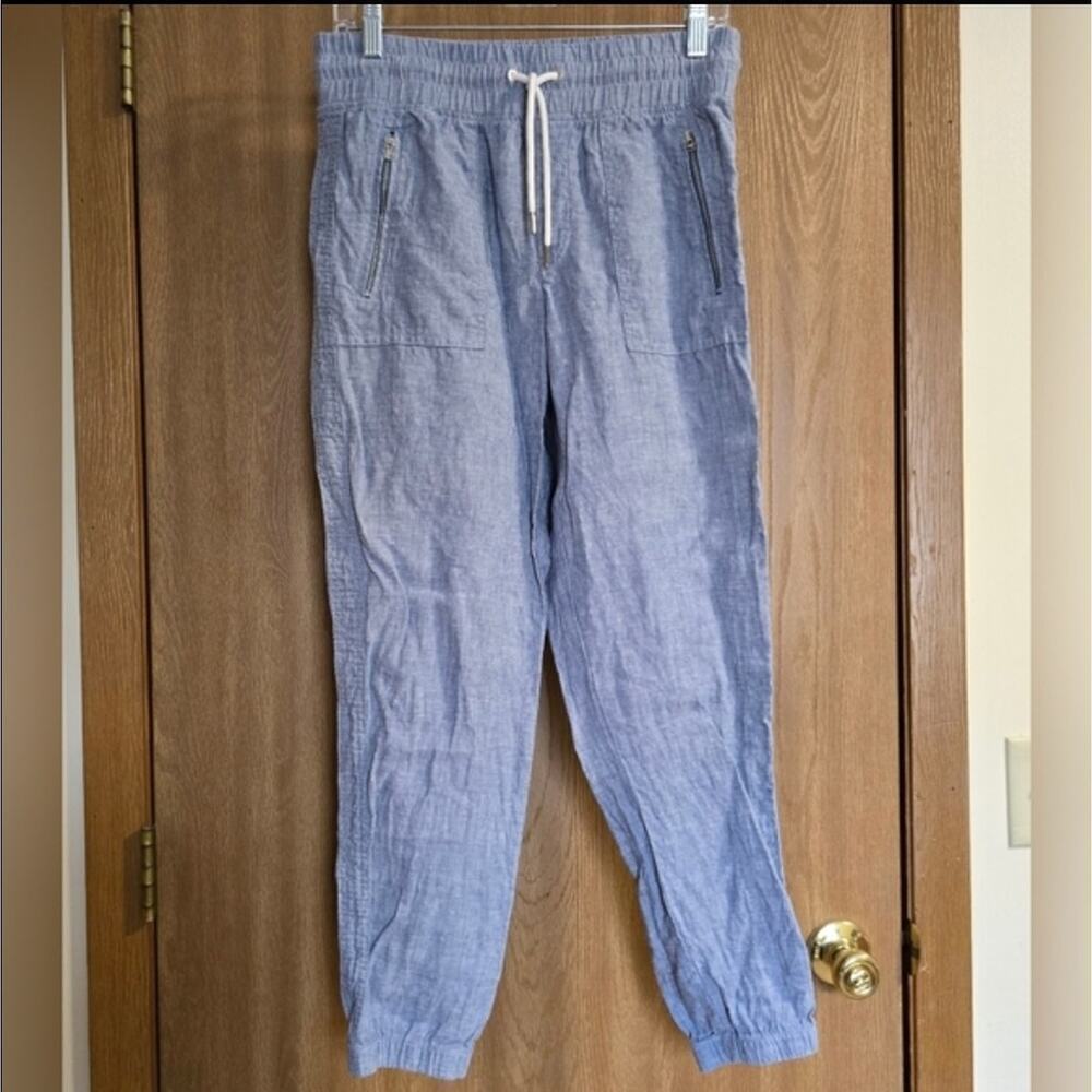 Athleta Cabo 100% Linen Joggers - Picture 2 of 9